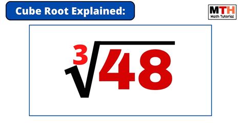 Cube Root Of 48 Simplify 4813 Simplifying Cube Roots Youtube