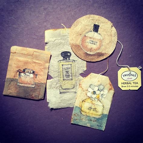 Drawing on a tea bag paper ~ art craft projects