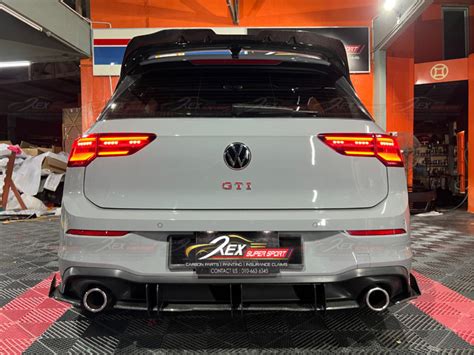 Golf Mk8 Gti R Line Rear Diffuser Super Sport Carbon Rexsupersport Specializes In Providing