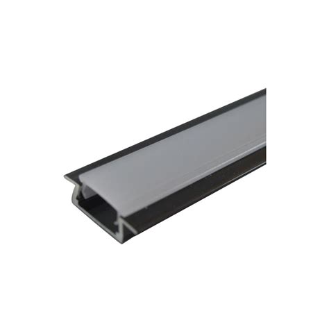 Aluminijumski profil za led U 2206 crni 6mm 2m ukopavajući Cena Pinoles