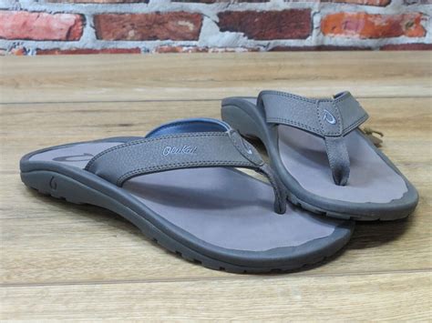 Mens Olukai Ohana Sandal Pavementpavement Size 8m 10110 Pvpv Ebay