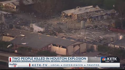 Two People Killed In Houston Explosion Youtube