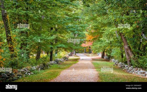 Historic Battle Road Trail In Minute Man National Historical Park