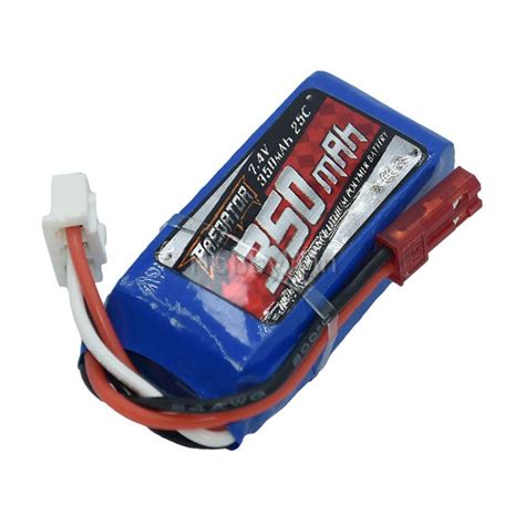 FMS Part 7 4V 2S 350mAh 25C LiPO Battery JST Plug FMS2S350C25J 0