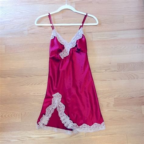 Intimates Sleepwear Worn Once Satin And Lace Sleep Sliplingerie In