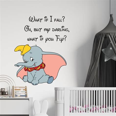 Dumbo Elephant Wall Decal Dumbo Wall Sticker Nursery Wall Etsy