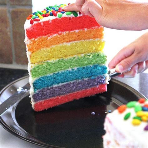 Rainbow Cake Recipes Pinterest