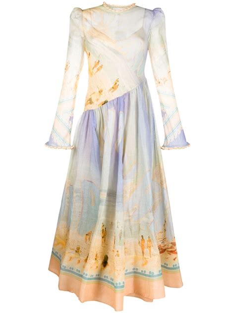 Zimmermann Tama Printed Maxi Dress Farfetch