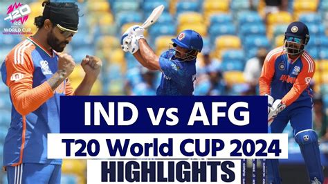 India Vs Afghanistan T20 World Cup Highlights IND Vs AFG T20 World Cup