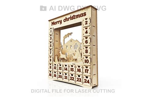 Advent Calendar Day Vector For Cnc Svg Vector File Etsy