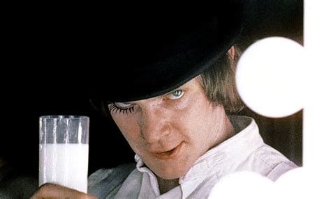 Malcolm McDowell As Alex In A Clockwork Orange 1971 With Milk