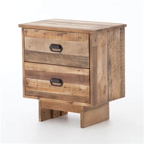 Angora Reclaimed Wood 2 Drawer Nightstand | Zin Home