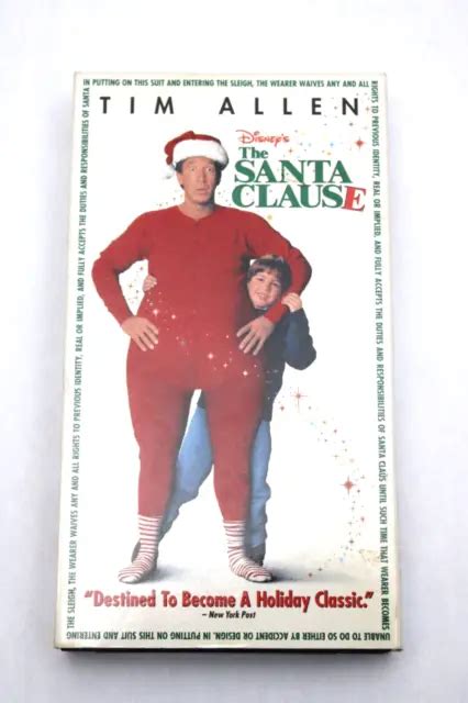 The Santa Clause Tim Allen Walt Disney Vhs Tape Rated Pg