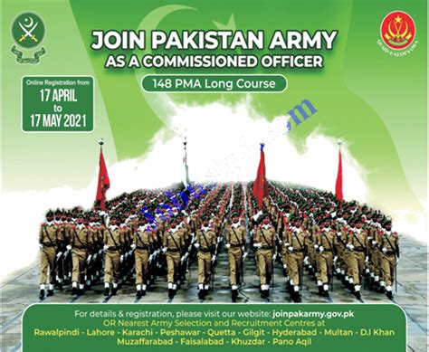 Join Pak Army 2021 As Commissioned Officer PMA Long Course 148