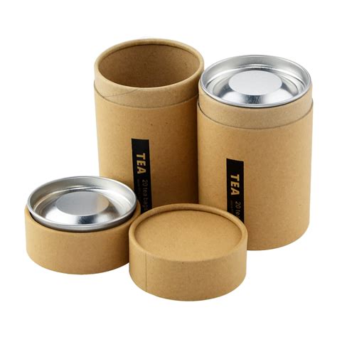 Food Grade Paper Tubes Tea Paper Tube Boxes Custom Kraft Paper Tubes