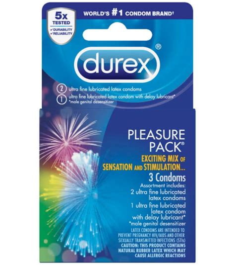 Durex Pleasure Pack - 3s | Enhance Pleasure & Protection