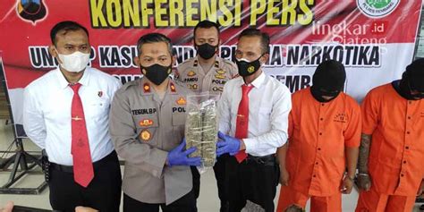 Polres Rembang Gagalkan Pengiriman Ganja Dari Medan