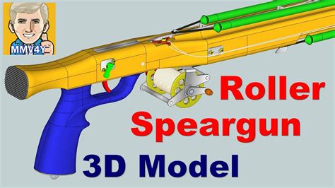 Roller Speargun Design Model - YouTube