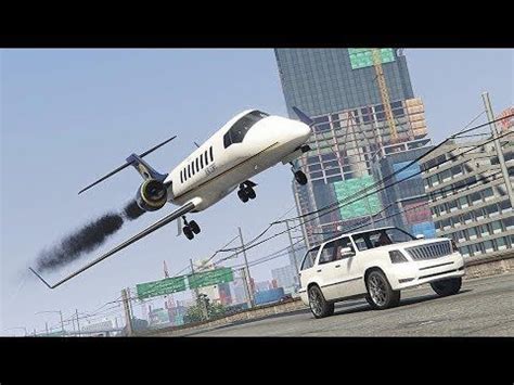 Gta Extreme Airplane Crashes And Landings Compilation Youtube