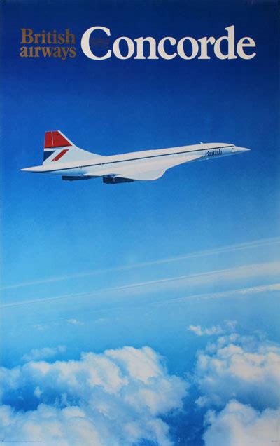 Original vintage poster: British Airways: Concorde sold