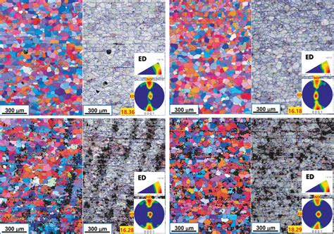 The Ebsd Inverse Pole Figure Ipf And Grain Boundary Gb Maps Of The