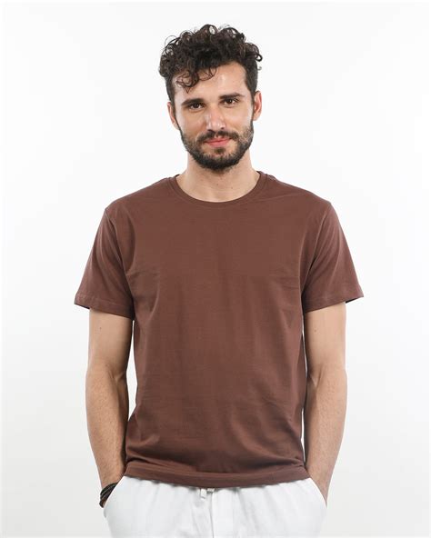 Buy Mocha Brown Half Sleeve T Shirt Online At Bewakoof