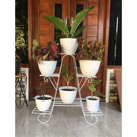 Jual Kerangka Standing Pot Susun Rak Besi Bunga Susun Rak Pot