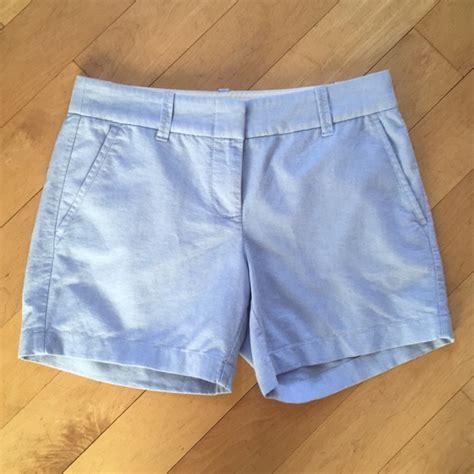 J Crew Shorts J Crew Womens Light Blue Chino Shorts Chambray