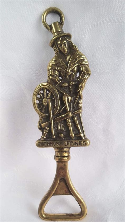 Vintage Solid Brass Bottle Opener Victorian Lady Welsh Etsy