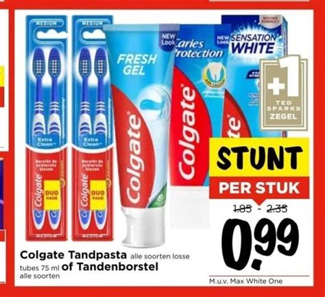 Colgate Tandpasta Of Tandenborstel Aanbieding Bij Vomar Voordeelmarkt