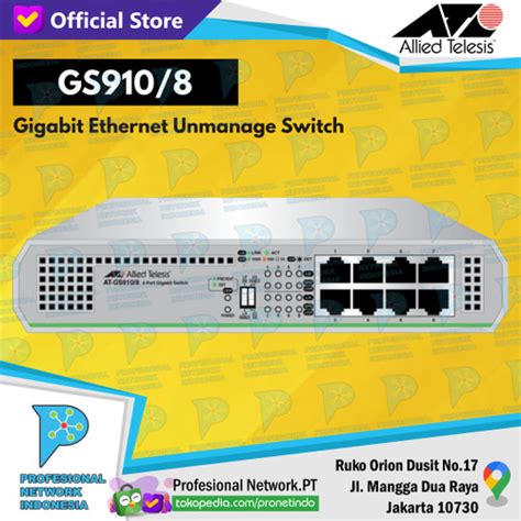 Promo Allied Telesis AT GS910 8 Unmanaged Switch 8 Port 10 100 1000T