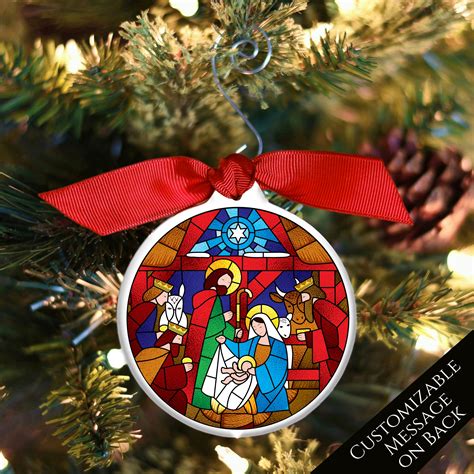 Holy Family Ornament - Nativity Ornament, Christmas Gift, Manger ...