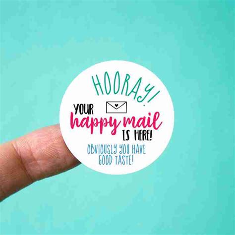 Hooray Happy Mail Stickers | Saddle Hill