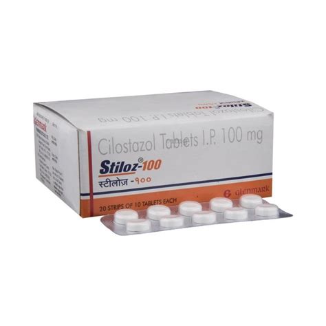 Stiloz Cilostazol 100 Mg Tablets Treatment Blood Clots At ₹ 230