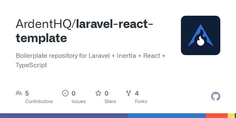 Github Ardenthq Laravel React Template Boilerplate Repository For