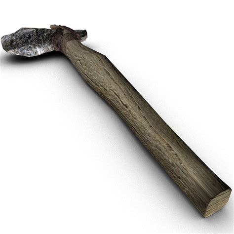 Stone-age hammer 3D model - TurboSquid 1397679