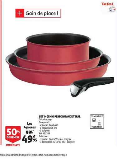 Promo Set Ingenio Performance Tefal Chez Auchan Direct ICatalogue Fr