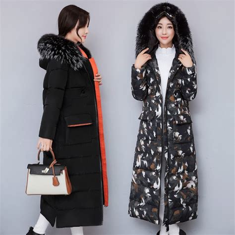 Buy Jacket Women 2017 Thick Warm Winter Coat Female Fur Collar Hooded