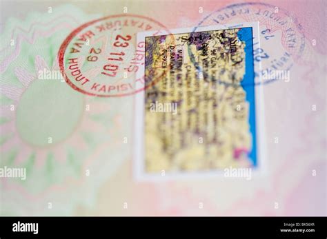 Passport Stamps Border Control Banque De Photographies Et Dimages à Haute Résolution Alamy