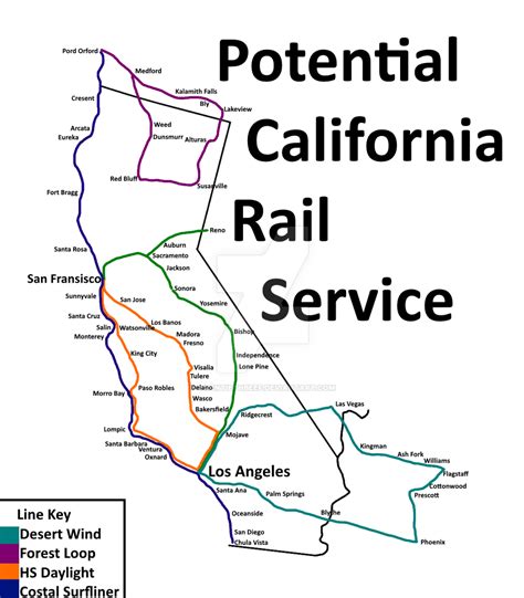 California Rail Map by TwentiethBeef on DeviantArt