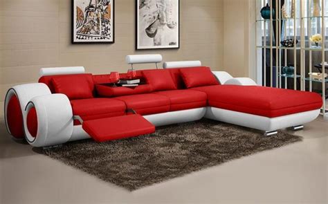 Minimalist Luxury Modern Leather Sofa L Shape Sofa | My Aashis