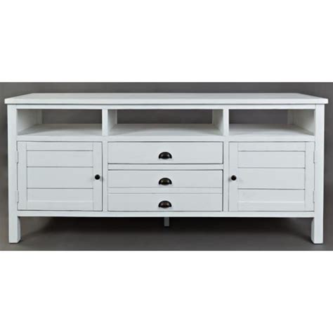 Artisan Craft White Media Console Babette S Furniture Home