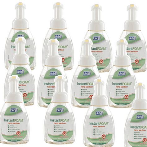 Deb Instant Foam Complete 250ml Hand Sanitiser Pump Pack Of 12 DIS250ML