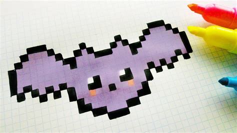 Pixel Art Chauve Souris Facile