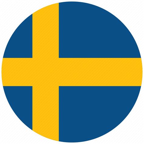 Flag of sweden, sweden, sweden's circled flag, sweden's flag icon ...