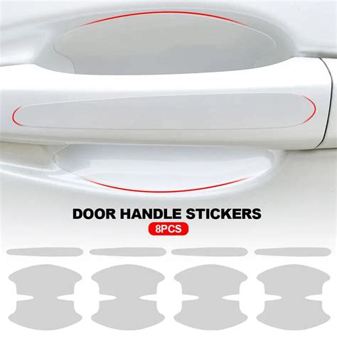 Pcs Tpu Car Door Bowl Anti Scratch Sticker Clear Door Bowl Handle