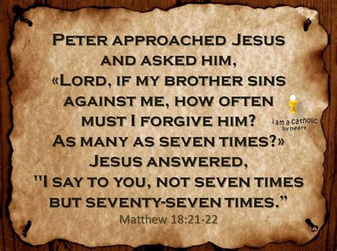 Matthew 18 21 22 Forgiveness Bible Verses Scripture Poster Quotes