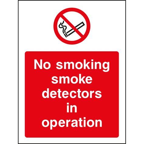 No Smoking Smoke Detectors In Operation Eu Signs Ltd Sign Manufacturer Print Shop