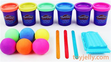 Making 3 Ice Cream Popsicles Out Of Play Doh Learn Colors Frozen