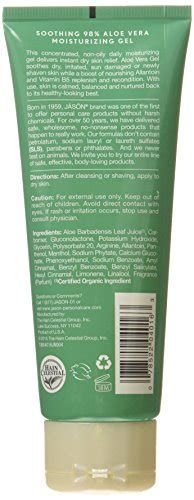 Jason Soothing 98 Aloe Vera Moisturizing Gel Iasc Certified 4 Ounce Tube Pricepulse